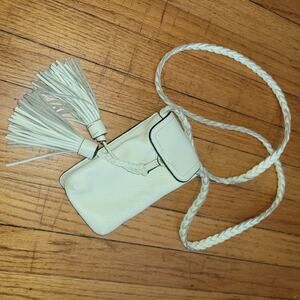 Rebecca Minkoff Light Mint Green Leather Crossbody Wallet Phone Braided